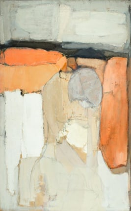 Image of sold Rudolf Baranik abstract oil painting titled "Girl".