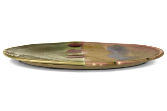 Signed Hand Thrown Ceramic Platter