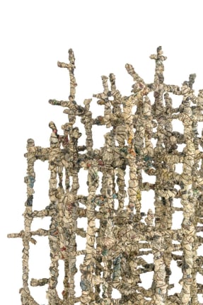Wire Sculpture "Primitive Cathedral lll" by Matteo Naggi