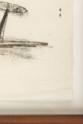 Harry Bertoia Framed Monoprint on Rice Paper