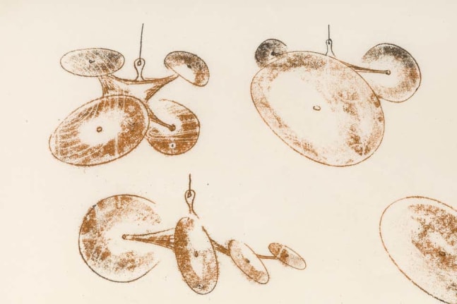 Harry Bertoia Framed Monoprint on Rice Paper