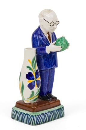 Royal Copenhagen Aluminia Faience Figurine &quot;The Boss&quot; Marked &quot;Jus&quot;,