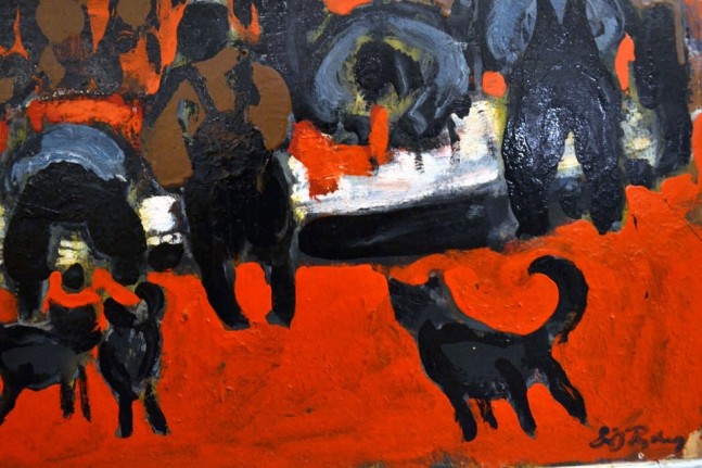 Dramatic Whaling Painting by Leif Rydeng