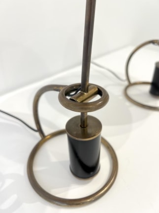 Counterweight Scrittoio Brass Table Lamp by Angelo Lelli for Arredoluce
