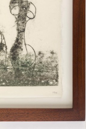 Harry Bertoia Framed Monoprint on Rice Paper