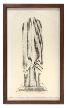 Harry Bertoia Framed Monoprint on Rice Paper