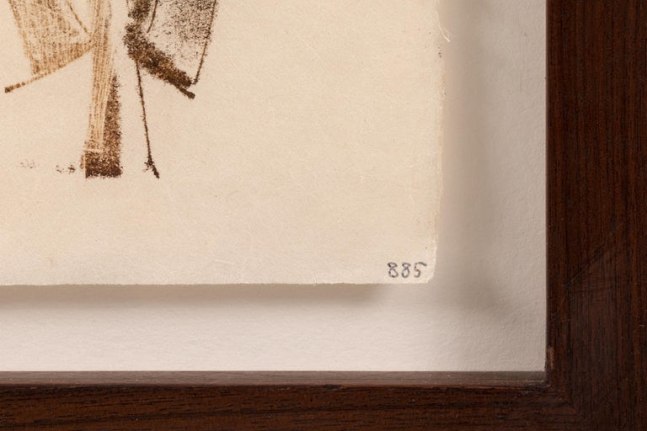 Harry Bertoia Framed Monoprint on Rice Paper