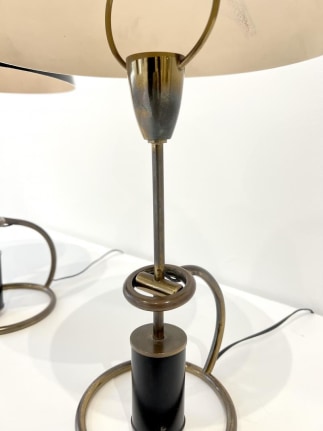 Counterweight Scrittoio Brass Table Lamp by Angelo Lelli for Arredoluce