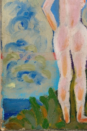 Abstract Oil on Canvas Painting by Henry Heerup