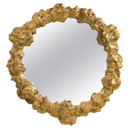 Ornate Decorative Cast Bronze Mirror