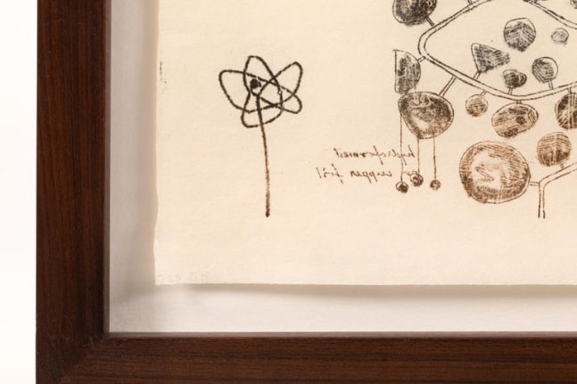 Harry Bertoia Framed Monoprint on Rice Paper