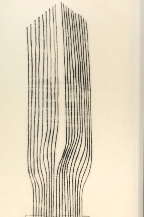 Harry Bertoia Framed Monoprint on Rice Paper