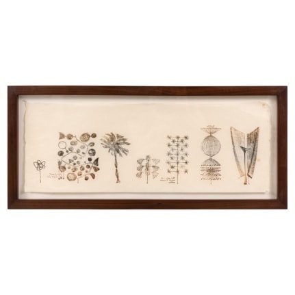 Harry Bertoia Framed Monoprint on Rice Paper