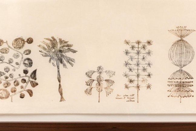 Harry Bertoia Framed Monoprint on Rice Paper