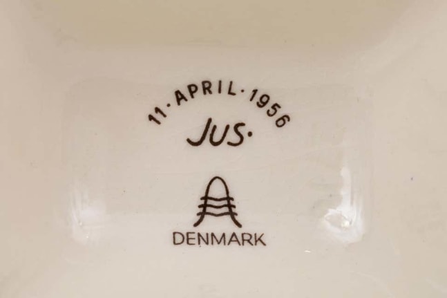 Royal Copenhagen Aluminia Faience Figurine &quot;The Boss&quot; Marked &quot;Jus&quot;,