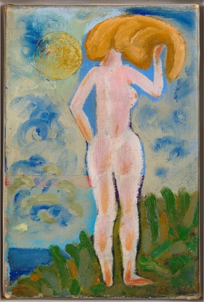 Abstract Oil on Canvas Painting by Henry Heerup