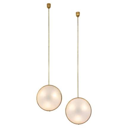 Max Ingrand Ceiling Mounted Wall Lights for Fontana Arte