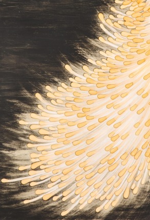 Sara Skaaning Painting on Board &quot;In There-Out There-Somewhere&quot;