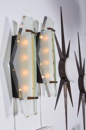 Pair of Italian Midcentury Sconces Attributed to Max Ingrand for Fontana Arte