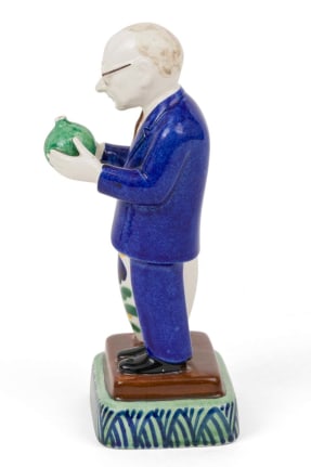 Royal Copenhagen Aluminia Faience Figurine &quot;The Boss&quot; Marked &quot;Jus&quot;,