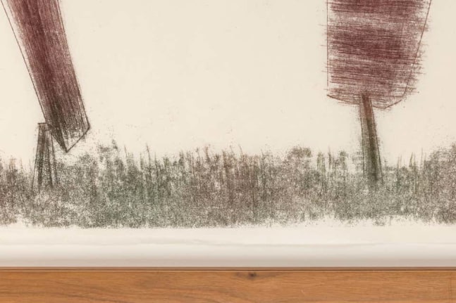 Harry Bertoia Framed Monoprint on Rice Paper
