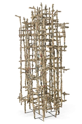 Wire Sculpture "Primitive Cathedral lll" by Matteo Naggi