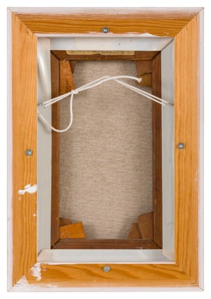 Abstract Oil on Canvas Painting by Henry Heerup