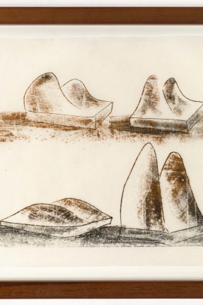 Harry Bertoia Monoprint on Rice Paper