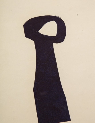 Nell Blaine Abstract India Ink Drawing on Paper