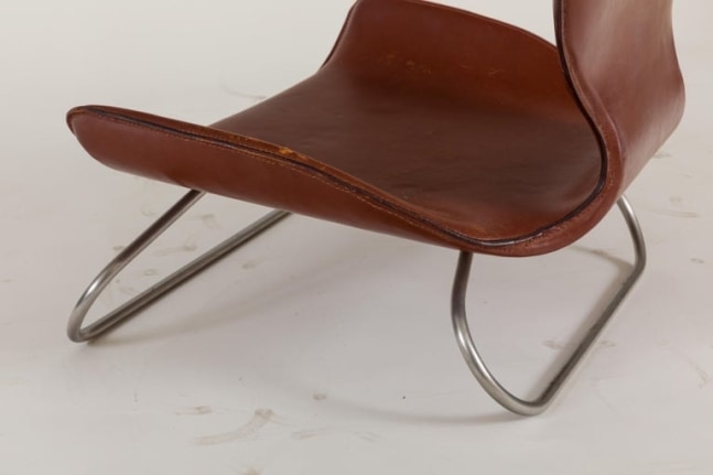 K-3 Low Leather Chair by Kirsten Jones & Adam Bottomley for KOI, England 2000s