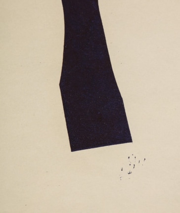 Nell Blaine Abstract India Ink Drawing on Paper