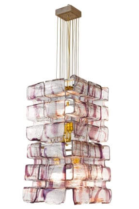 Murano Glass Chandelier by Mazzega