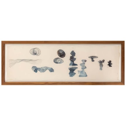 Harry Bertoia Framed Monoprint on Rice Paper