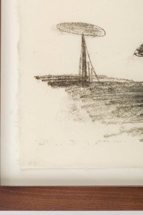 Harry Bertoia Framed Monoprint on Rice Paper