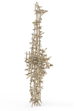 Wire Sculpture &quot;Primitive Cathedral&quot; by Matteo Naggi