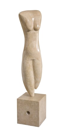 Marble Abstract Figural Sculpture by Oriani, Angle 3