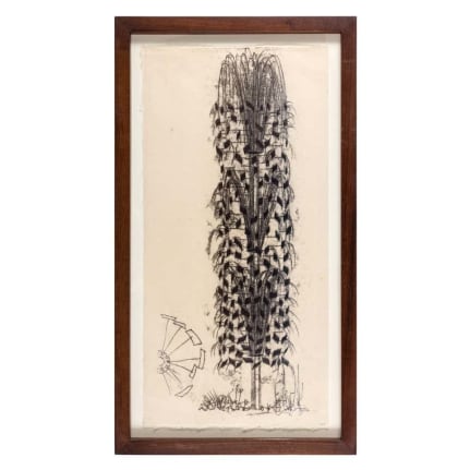 Harry Bertoia Monotype on Rice Paper