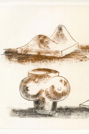 Harry Bertoia Monoprint on Rice Paper