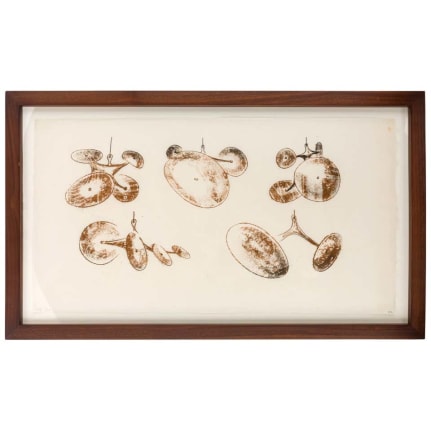 Harry Bertoia Framed Monoprint on Rice Paper