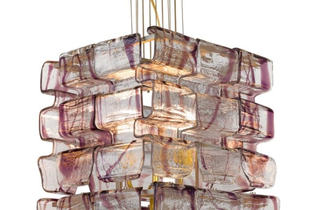 Murano Glass Chandelier by Mazzega