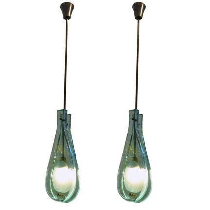 Pendant Lights in the Manner of Max Ingrand