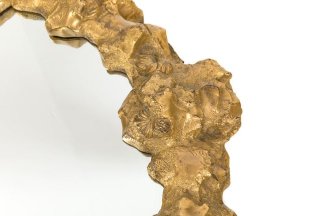 Ornate Decorative Cast Bronze Mirror