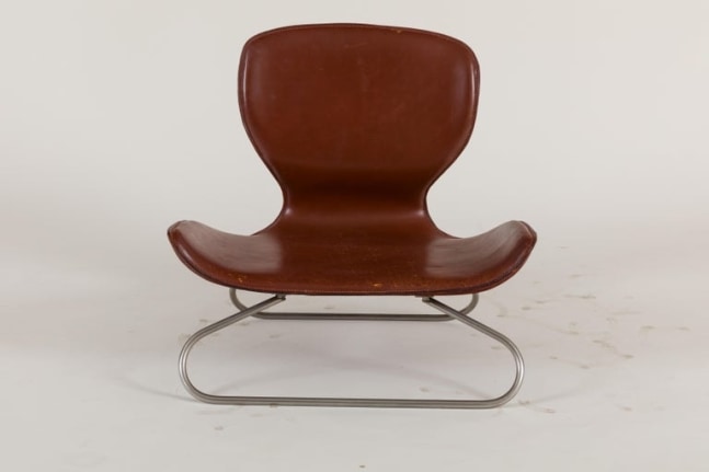 K-3 Low Leather Chair by Kirsten Jones & Adam Bottomley for KOI, England 2000s