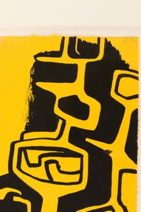 Nell Blaine Abstract Gouache, Pen and Ink Drawing on Paper