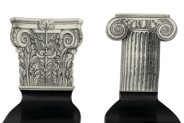 Piero Fornasetti Miniature &quot;Capitello Ionico &amp; Corinzio&quot; Chairs