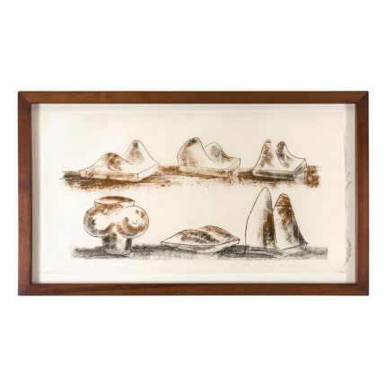 Harry Bertoia Monoprint on Rice Paper