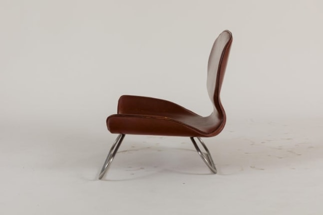 K-3 Low Leather Chair by Kirsten Jones & Adam Bottomley for KOI, England 2000s