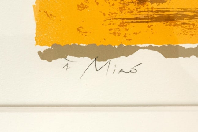 Adja Yunkers Signed Lithograph &quot;Miro&quot;