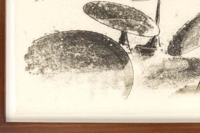 Harry Bertoia Framed Monoprint on Rice Paper