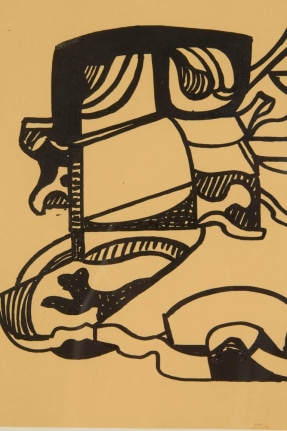 Nell Blaine &quot;Untitled&quot; India Ink on Paper